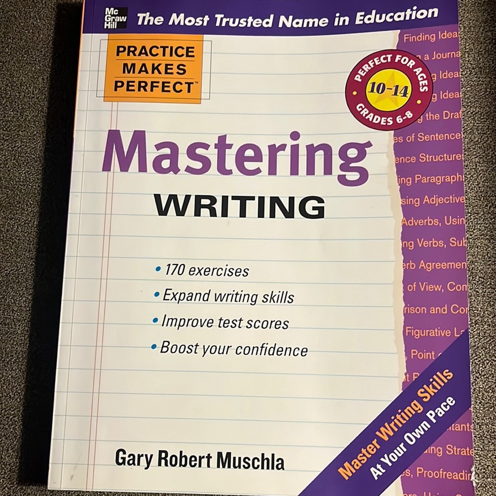 “Mastering Writing” Workbook -never used! $6